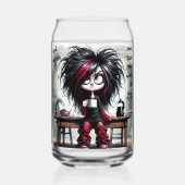 Quirky Coffee Lady Starte kein Trinkbehälter Set Dosenglas (Vorderseite)