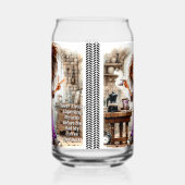 Quirky Coffee Lady Viel Glück Trinkbehälter Set Dosenglas (Links)