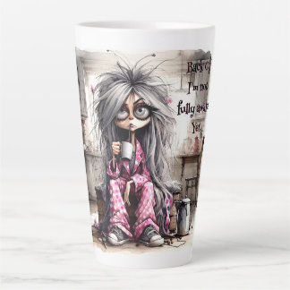 Quirky Coffee Lady von der Latte-Tasse zurück Milchtasse