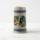 Quirky Coffee Lover Duck Design Bierglas (Mittel)