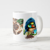 Quirky Coffee Lover Duck Design Jumbo-Tasse (Vorderseite Rechts)