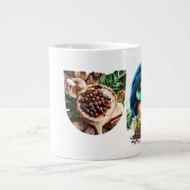 Quirky Coffee Lover Duck Design Jumbo-Tasse