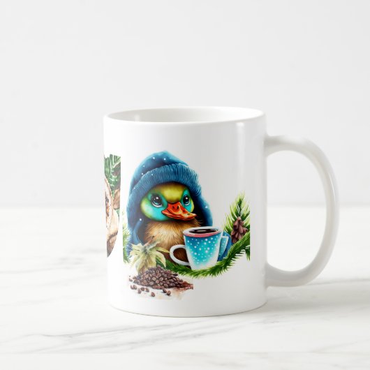 Quirky Coffee Lover Duck Design Kaffeetasse (Rechts)