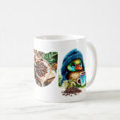 Quirky Coffee Lover Duck Design Kaffeetasse (VorderseiteRechts)