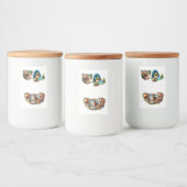 Quirky Coffee Lover Duck Design Lebensmitteletikett (Flaschen)