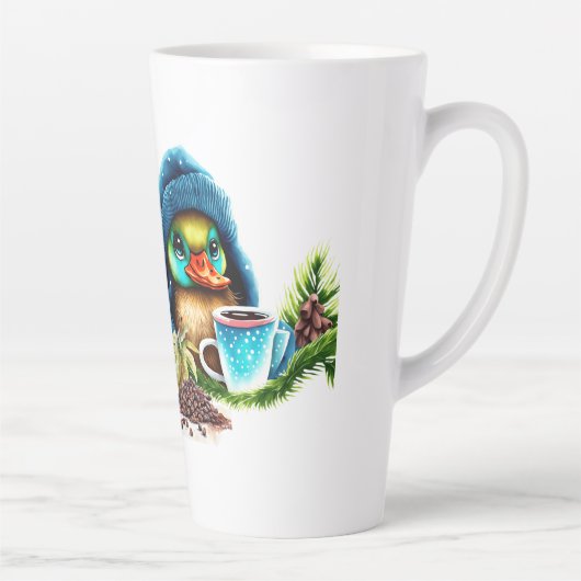 Quirky Coffee Lover Duck Design Milchtasse (Rechts)