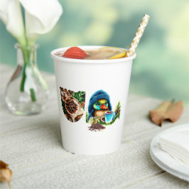 Quirky Coffee Lover Duck Design Pappbecher