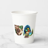 Quirky Coffee Lover Duck Design Pappbecher (Rückseite)