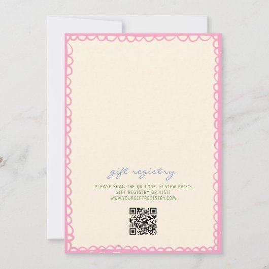 Quirky Colorful Bridal Party Einladung (Rückseite)