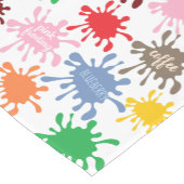 Quirky Colorful Food Stain Spritzer Kurzer Tischläufer (Ecke)