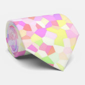 Quirky Colorful Groovy Rainbow Sprinkle Mosaik Krawatte (Gerollt)