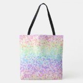 Quirky Colorful Groovy Rainbow Sprinkle Mosaik Tasche (Vorderseite)