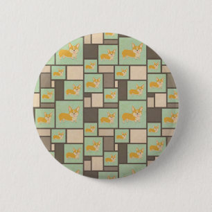 Quirky Corgi Kraft Present Gift Wrap Wrapping Button