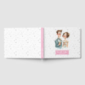 Quirky Couple Guest Book Funny Wedding Watercolor Gästebuch (Voll)