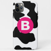 Quirky Cow Patchmuster Pink Monogram Case-Mate iPhone Hülle (Rückseite)