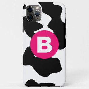 Quirky Cow Patchmuster Pink Monogram Case-Mate iPhone Hülle