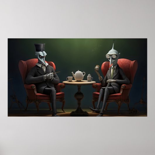 Quirky-Creepy-Zwirntee-Gentlemen Poster (Vorne)