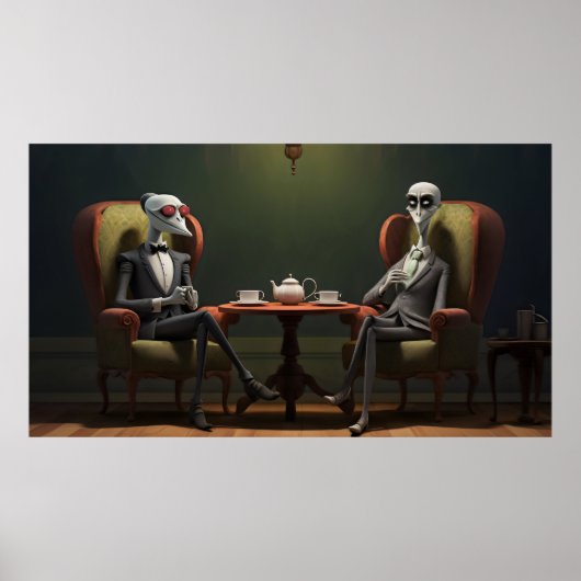 Quirky-Creepy-Zwirntee-Gentlemen Poster (Vorne)