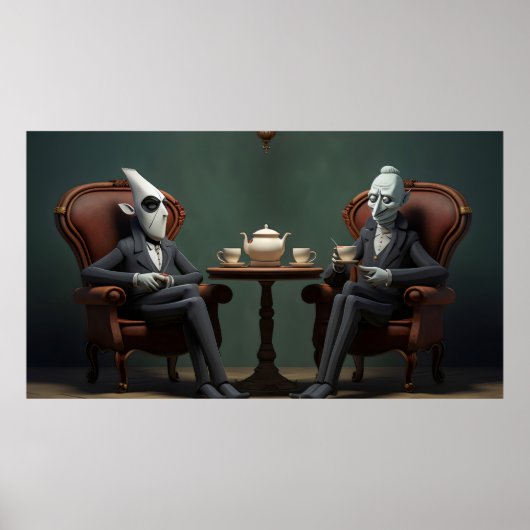 Quirky-Creepy-Zwirntee-Gentlemen Poster (Vorne)