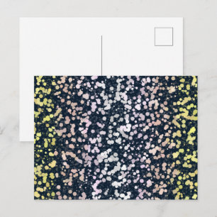 Quirky Cute Retro Boho Flora Pangender-Stolzflagge Postkarte