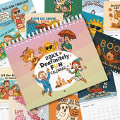 Quirky Deaf Awareness Cartoon Design Kalender