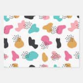 Quirky Designed Geschenkpapier Set (Vorderseite 3)