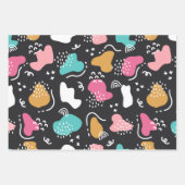 Quirky Designed Geschenkpapier Set (Vorderseite 2)