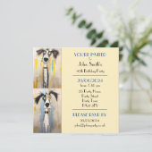 Quirky Dog Birthday Party Einladung (Stehend Vorderseite)