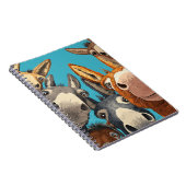 Quirky Donkey Squad - Colorful Group Illustration Notizblock (Rechte Seite)