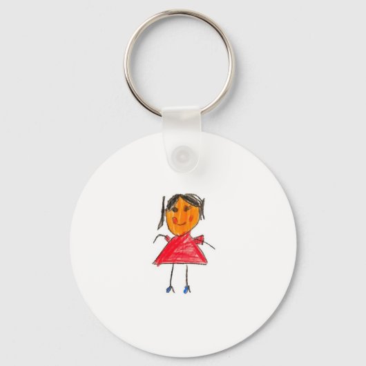 Quirky Doodle Style Antenne Freunde Grafik-T-Shirt Schlüsselanhänger (Rückseite)