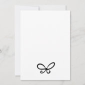 Quirky Drinks Tower Coquette Bow Baby Shower Einladung (Rückseite)