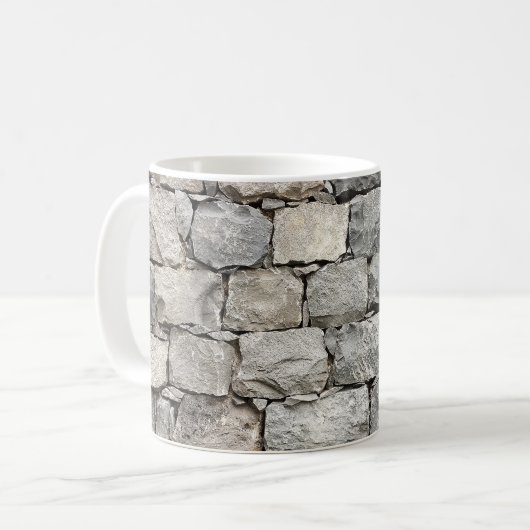 Quirky Dry Stone Wall Kaffeetasse (Vorderseite Links)