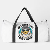 Quirky Duck Fashionista Questions Duffle Bag (Vorderseite)