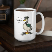 Quirky Duck, Funny French Duck Kaffeetasse