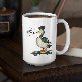 Quirky Duck, Funny French Duck Kaffeetasse