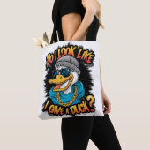 Quirky Duck: Sehe ich aus, als gäbe ich eine Ente? Tasche (Von Nahem)