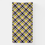 Quirky Eclectic Boho - Flag für nichtbinäre Karier Banner (Vertikal)