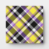 Quirky Eclectic Boho - Flag für nichtbinäre Karier Fotoplatte (Vorderseite)