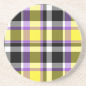 Quirky Eclectic Boho - Flag für nichtbinäre Karier Getränkeuntersetzer (Vorne)