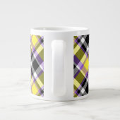 Quirky Eclectic Boho - Flag für nichtbinäre Karier Jumbo-Tasse (Rückseite)