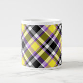 Quirky Eclectic Boho - Flag für nichtbinäre Karier Jumbo-Tasse (Vorderseite)