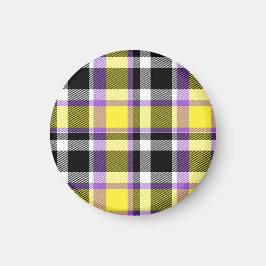 Quirky Eclectic Boho - Flag für nichtbinäre Karier Magnet (Vorne)