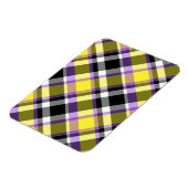Quirky Eclectic Boho - Flag für nichtbinäre Karier Magnet (Linke Seite)