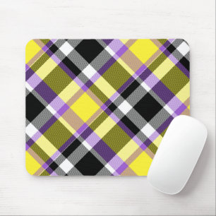 Quirky Eclectic Boho - Flag für nichtbinäre Karier Mousepad