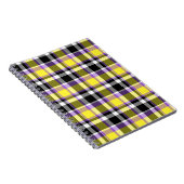 Quirky Eclectic Boho - Flag für nichtbinäre Karier Notizblock (Rechte Seite)