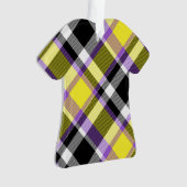 Quirky Eclectic Boho - Flag für nichtbinäre Karier Ornament (Vorderseite)