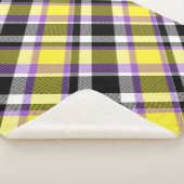 Quirky Eclectic Boho - Flag für nichtbinäre Karier Sherpadecke (3/4)