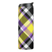 Quirky Eclectic Boho - Flag für nichtbinäre Karier Thermosbecher (Nach links gedreht)