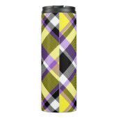 Quirky Eclectic Boho - Flag für nichtbinäre Karier Thermosbecher (Rückseite)