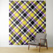 Quirky Eclectic Boho - Flag für nichtbinäre Karier Wandteppich (Beispiel)